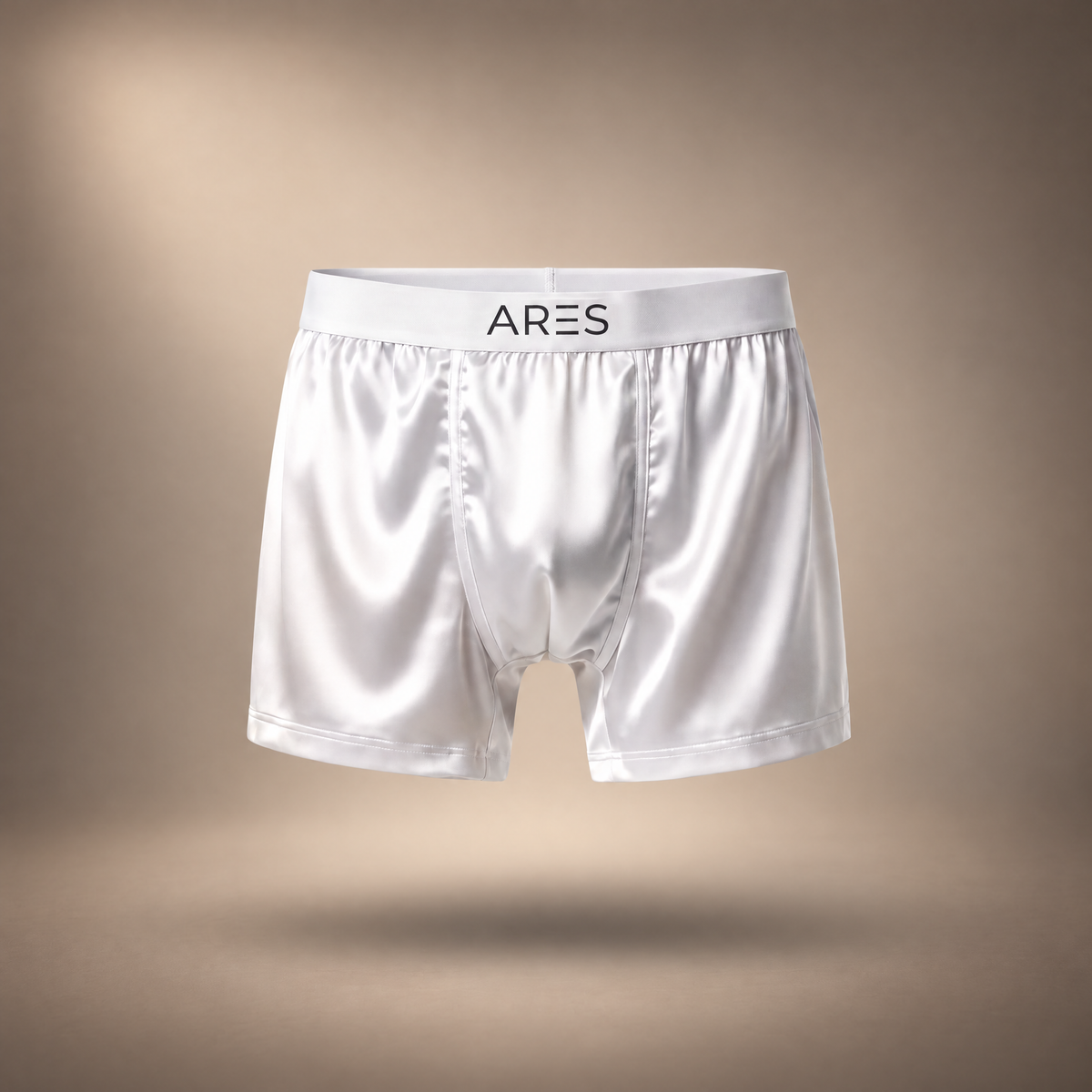Ares Silk Boxers | All-Day Comfort (White Edition)